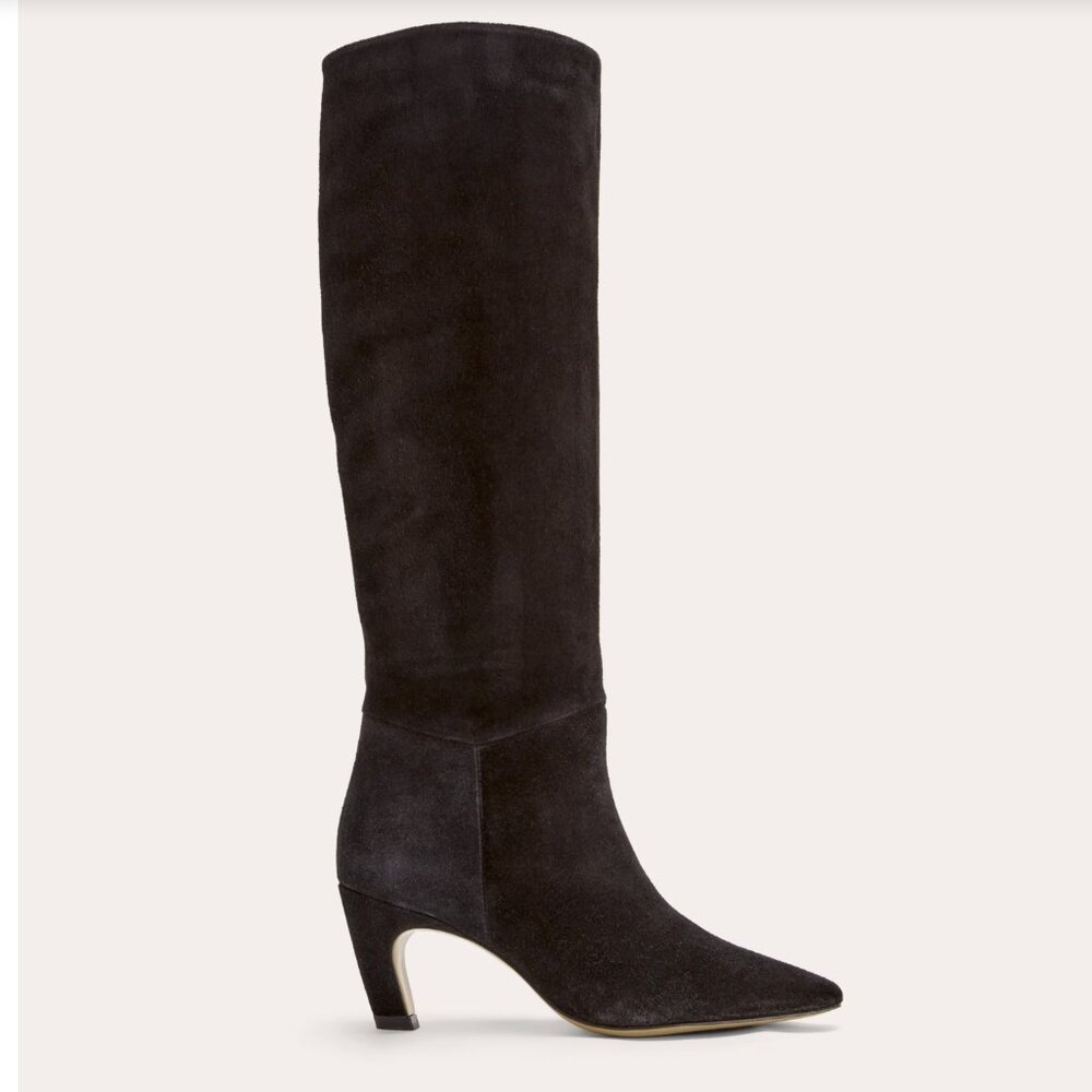 Everlane Black Suede Banana Boot